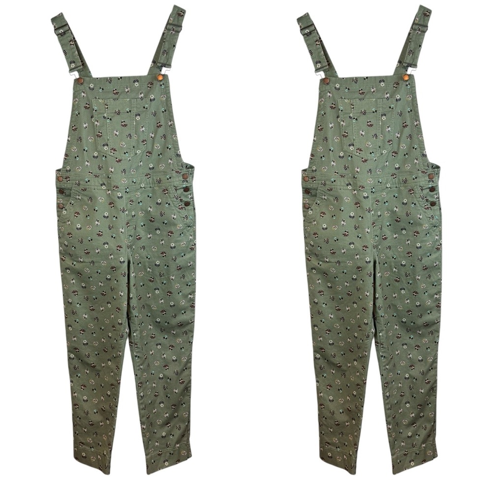 Boden Olive Green Floral Women’s Jeans Overalls